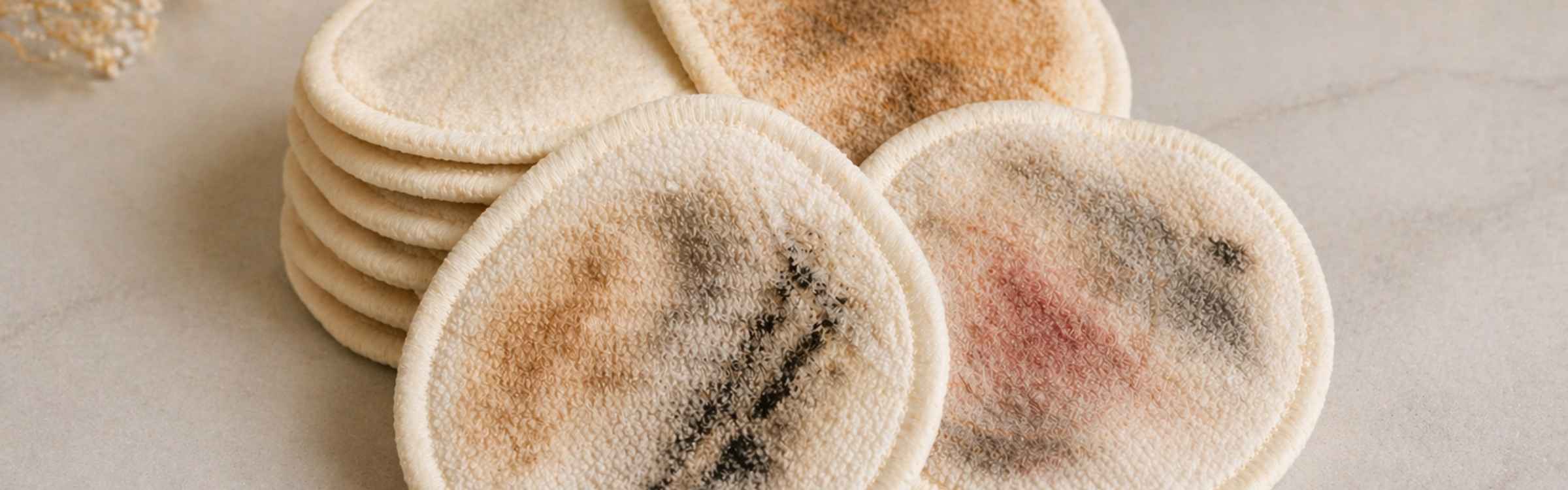 Hoe krijg je herbruikbare wattenschijfjes schoon?