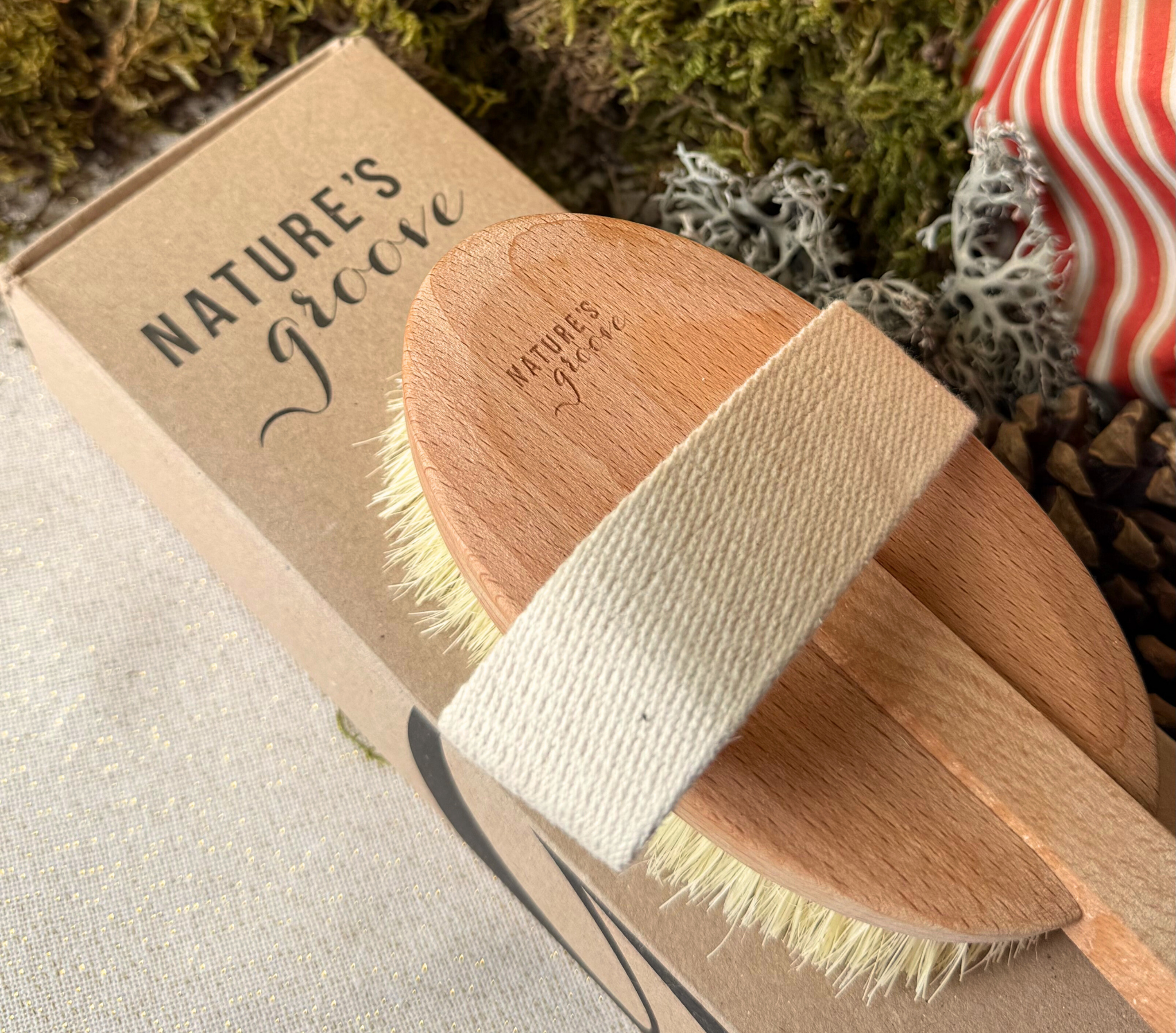 Natuurlijke lichaamsborstels