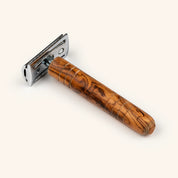 NATURE'S groove olijfhouten safety razor